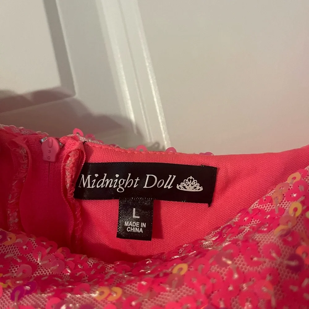 Hot Pink Midnight Doll Homecoming/Cocktail Dress - Picture 7 of 8